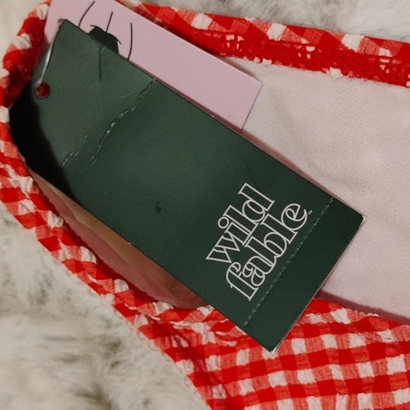 Wild Fable Red Checkered Bikini Bottom Size XS(0-2) - Picture 2 of 10
